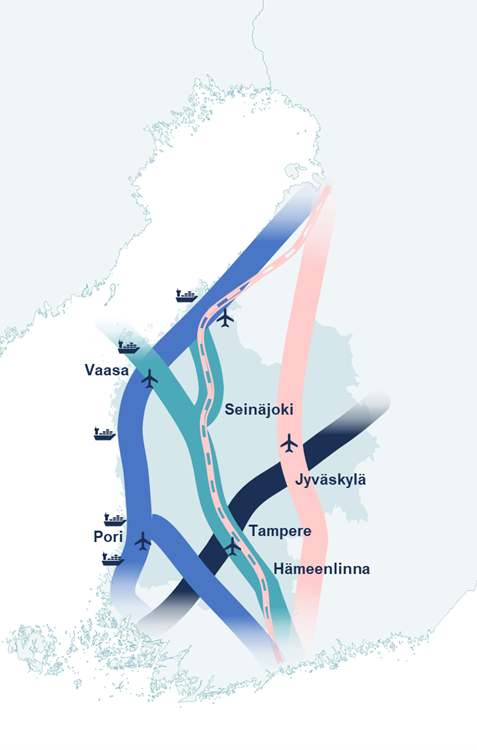 Länsi-Suomi on väylä maailmalle – päärata ja valtatiet turvaavat koko maan huoltovarmuuden